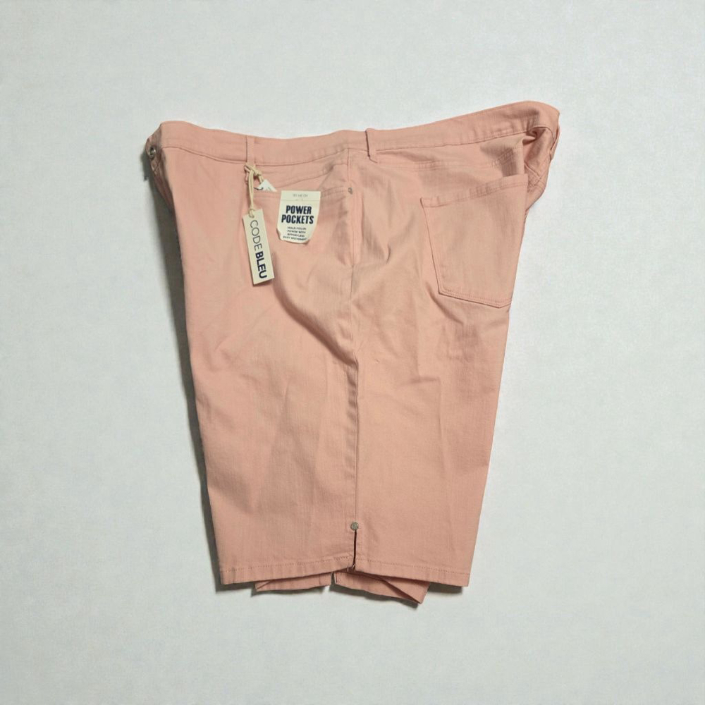 CODE BLEU Pink Chelsea Classic Rise Bermuda Shorts 24W - Picture 4 of 7